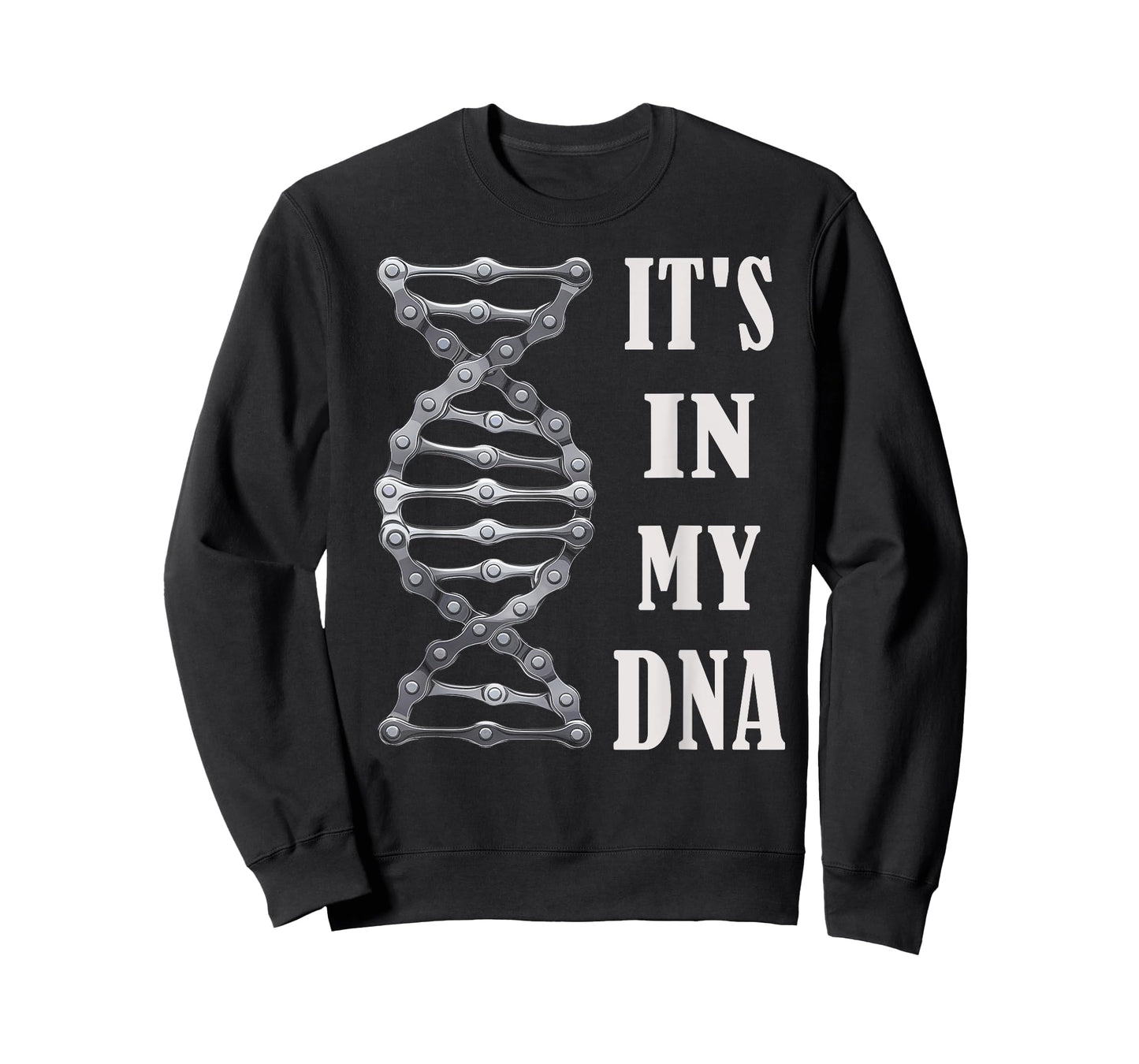 Funny DNA BMX Biking Sport Gifts for Bike Lovers Unisex-Adults Cycling-Themed T-Shirt Black Small