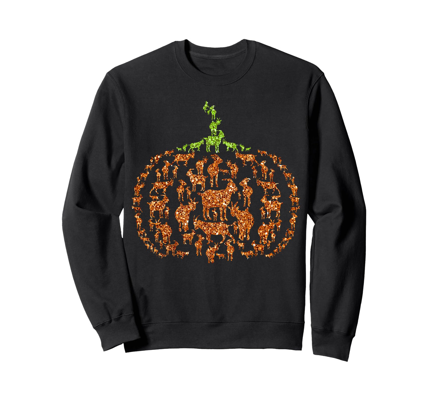 Group Goats Pumpkin Cute Shape Halloween Thanksgiving T-Shirt