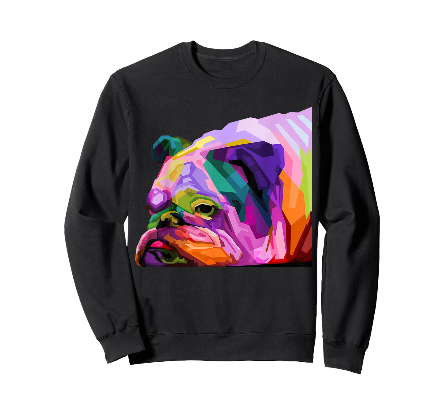 English British Bulldog Pop Art Portrait for Dog Owners T-Shirt