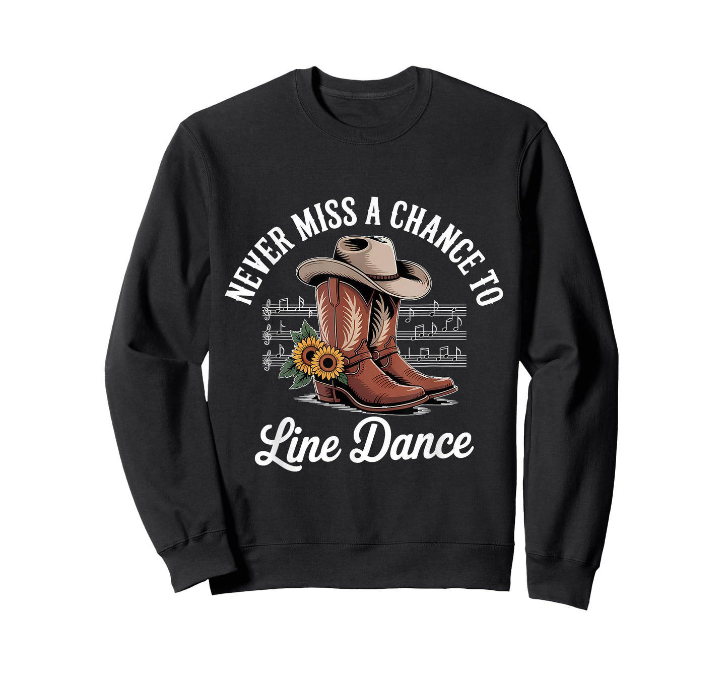 Never Miss Chance to Line Dance Country Line Dancing T-Shirt