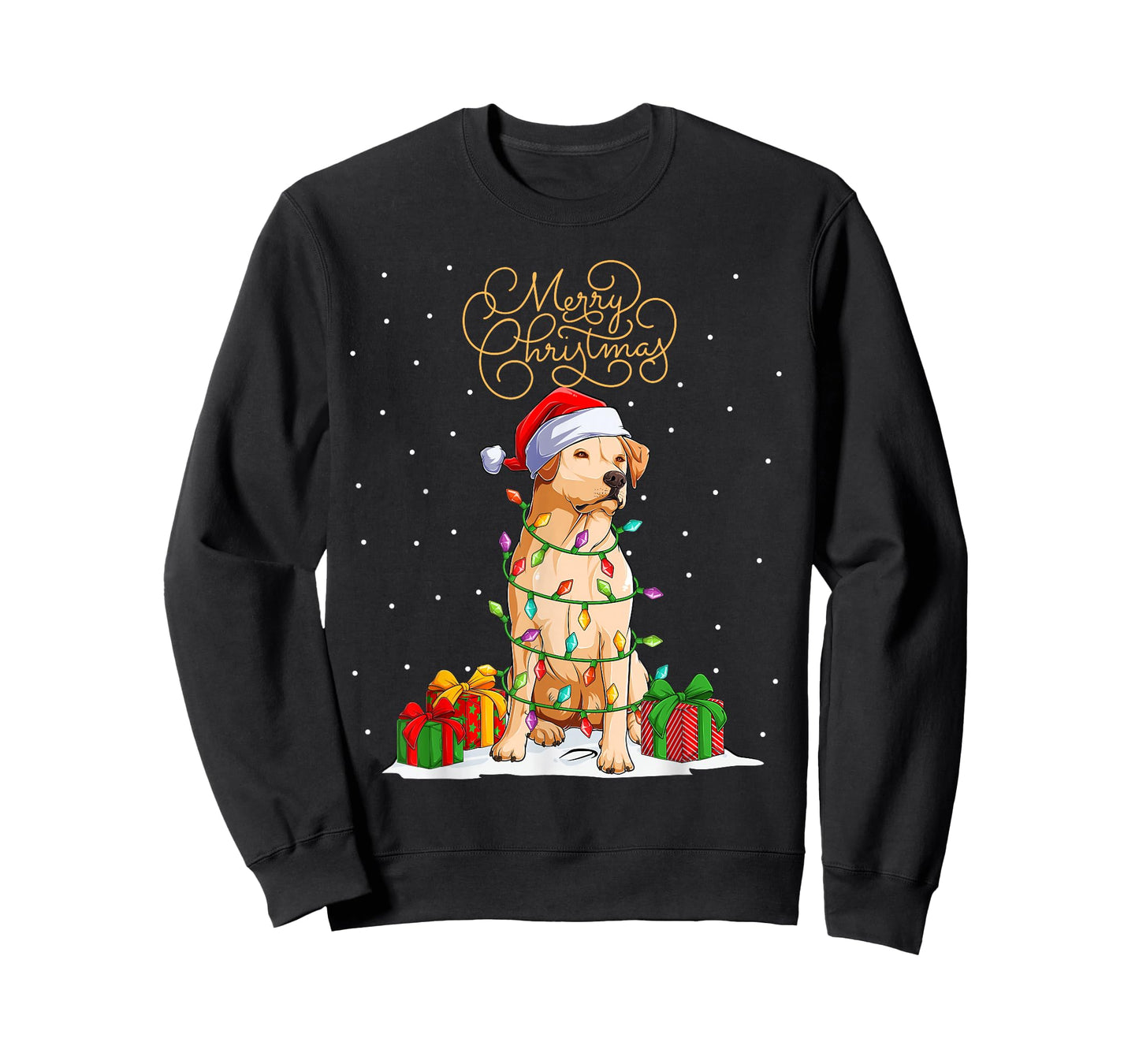 Labrador Retriever Merry Christmas Xmas Lab Christmas Dog T-Shirt