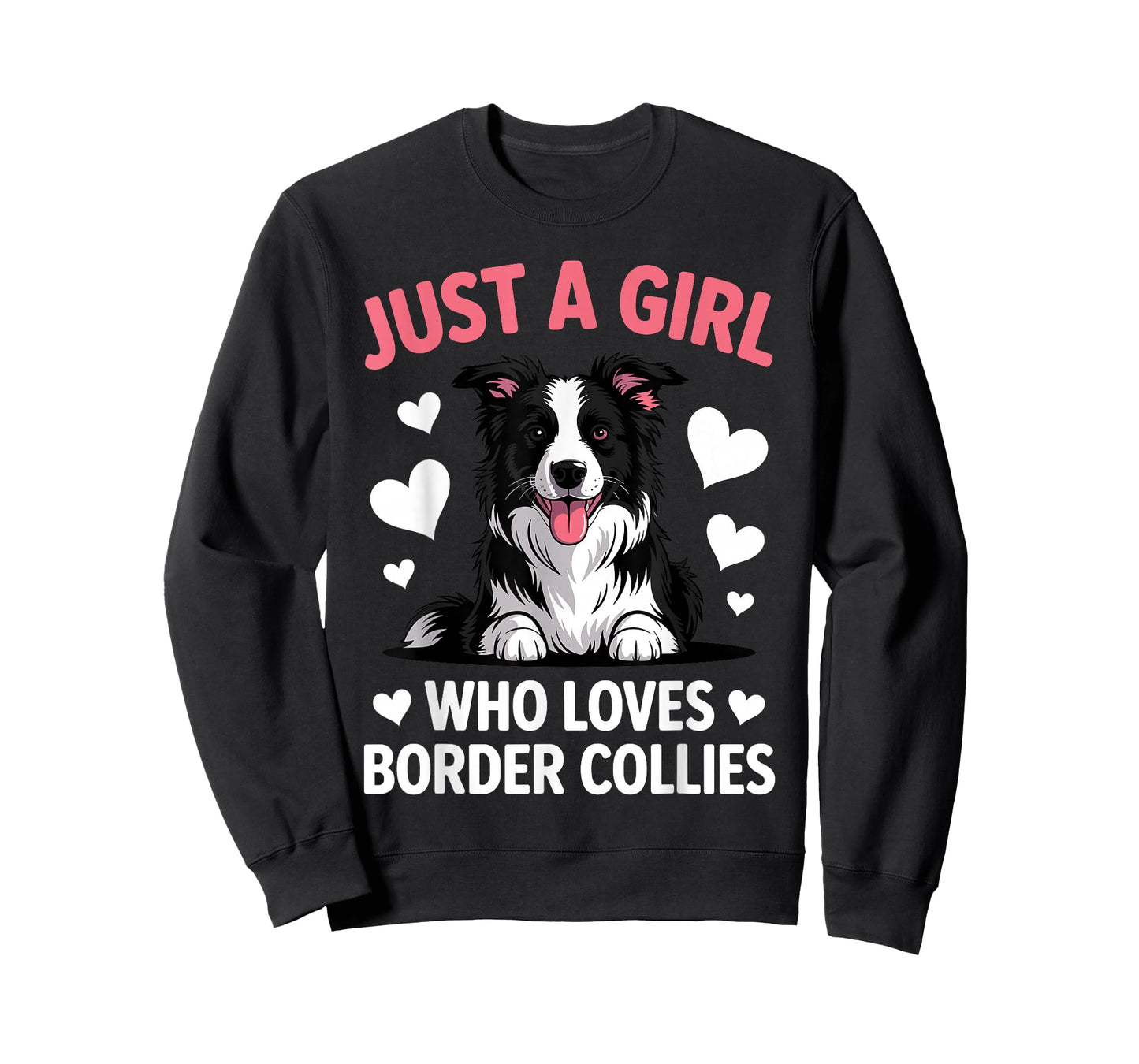 Border Collie Design for Women Girls Mom Border Collie Lover T-Shirt
