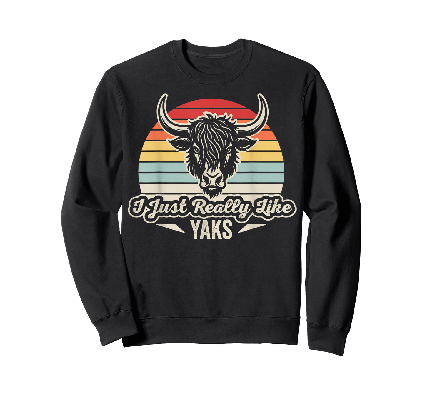 I Just Really Like Yaks Funny Retro Yak Design T-Shirt