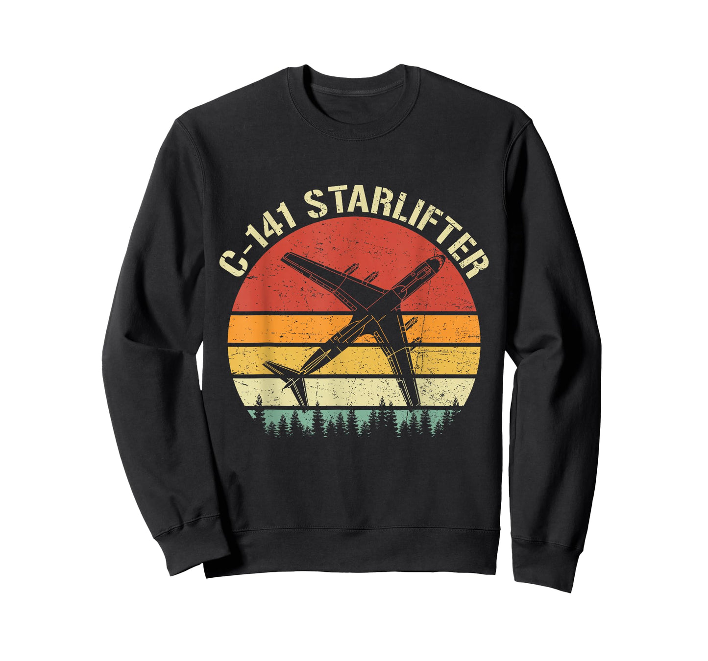 C-141 Starlifter Vintage Retro Military Airlifter Plane T-Shirt