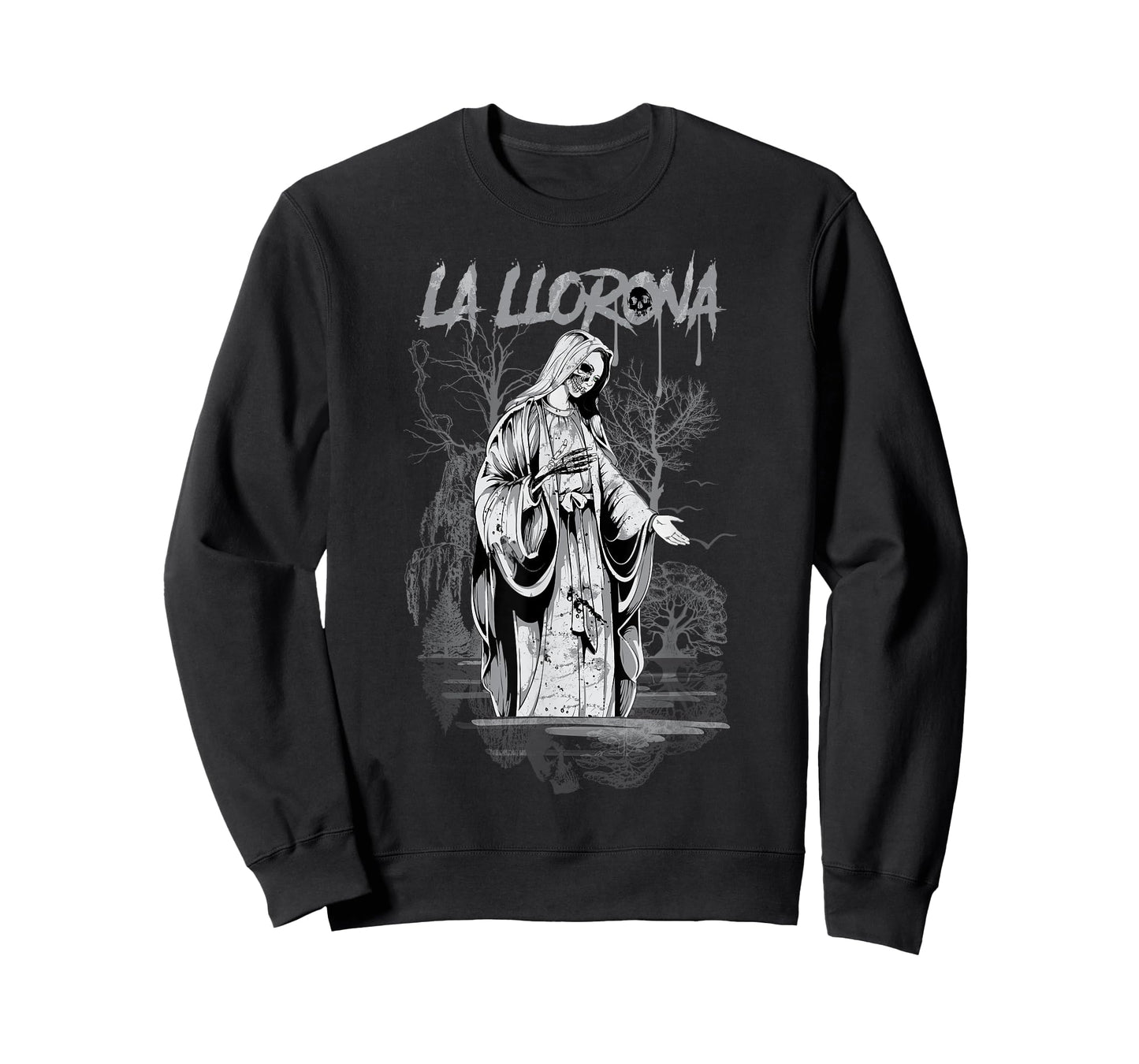La Llorona Folk Legend Latin Gothic Skeleton Skull T-Shirt