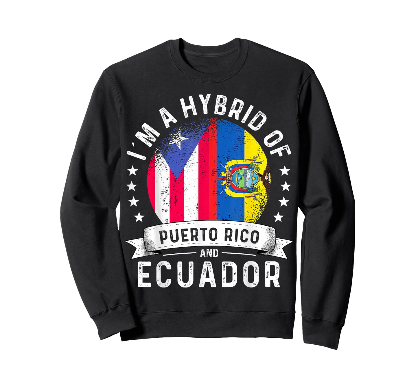 Puerto Rico Flag Ecuador Grown Country Ecuadorian Flag T-Shirt