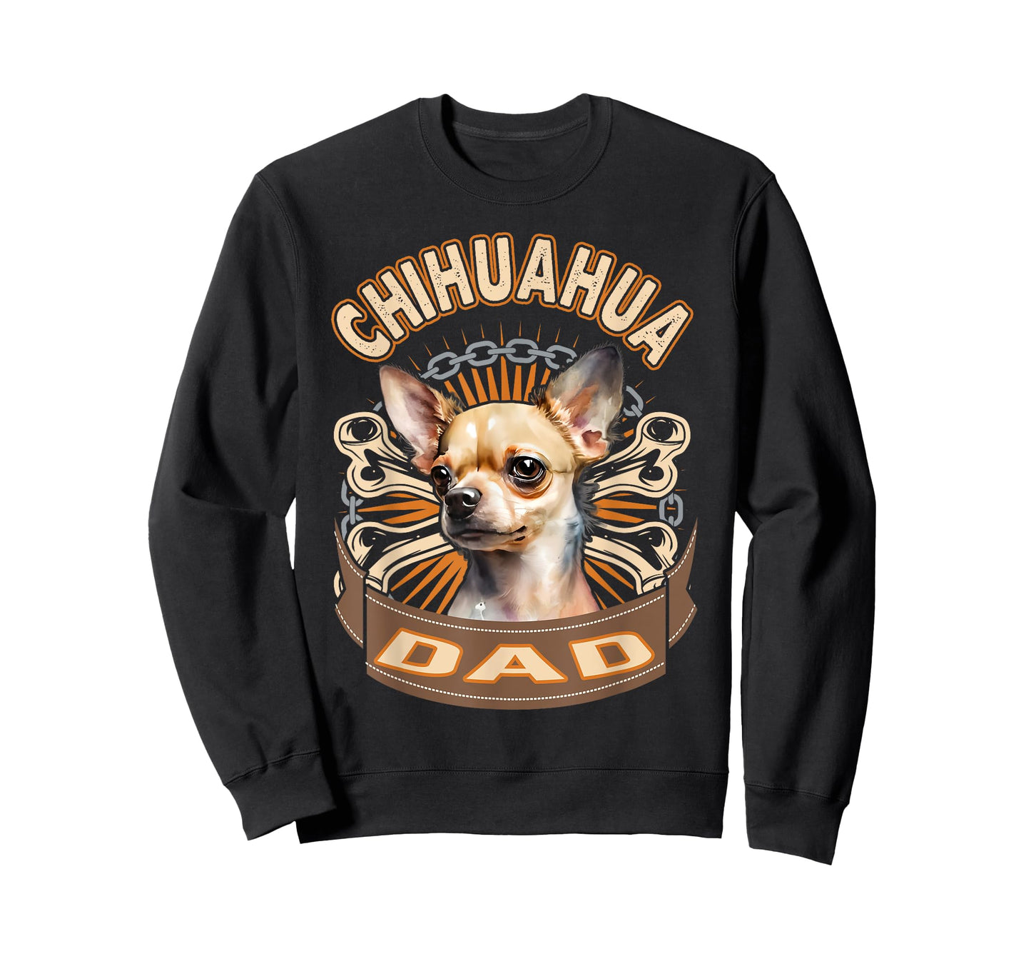 Retro Vintage Chihuahua Dad Funny Chihuahuas Pet Owners Gift T-Shirt