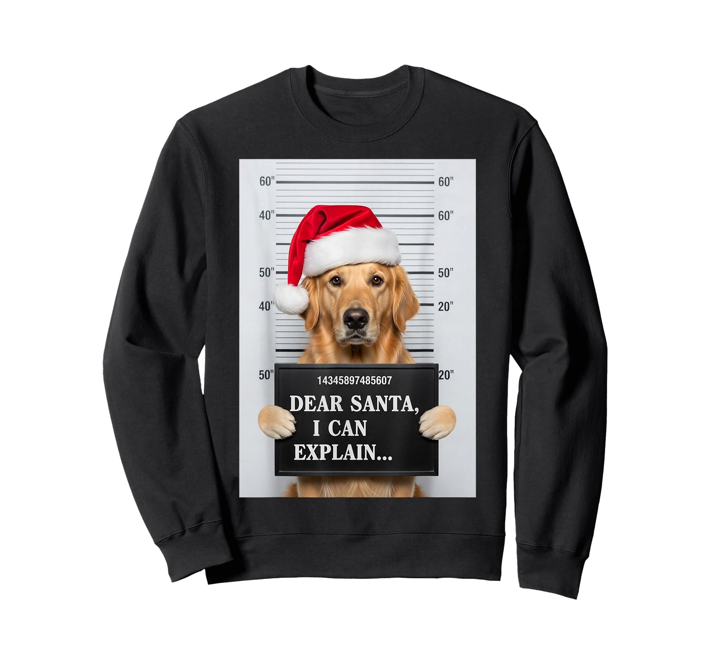 Dear Santa I Can Explain Funny Christmas Dog Labrador Police T-Shirt