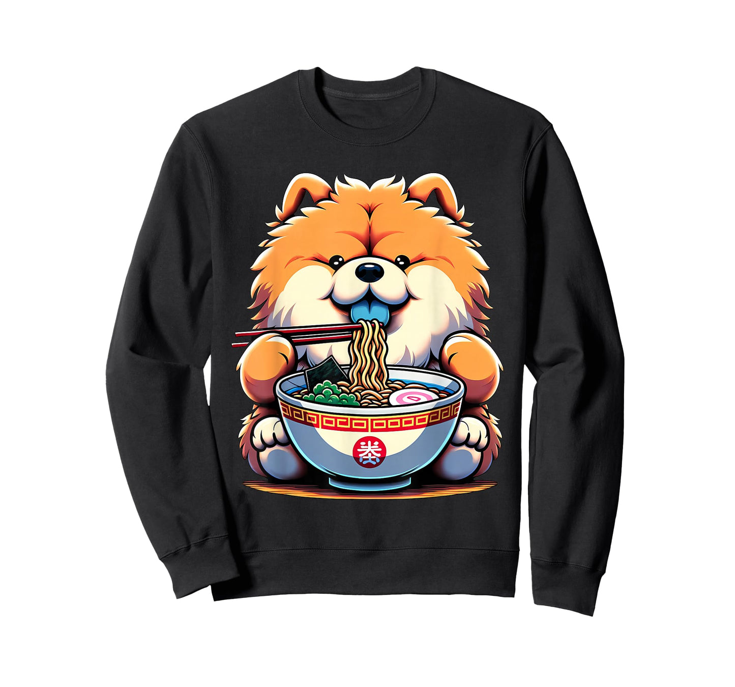 Kawaii Anime Chow Chow Dog Ramen T-Shirt