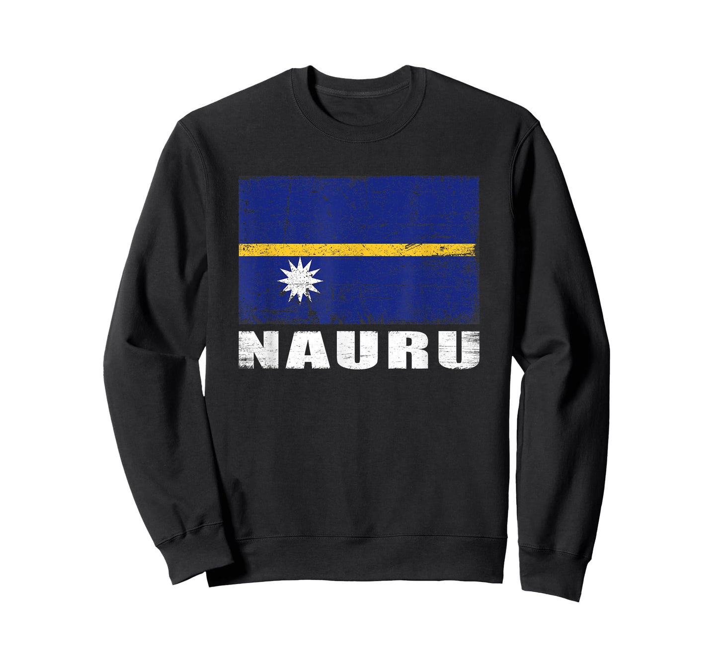 Nauru Flag Design Grunge Country Flag Nauru T-Shirt