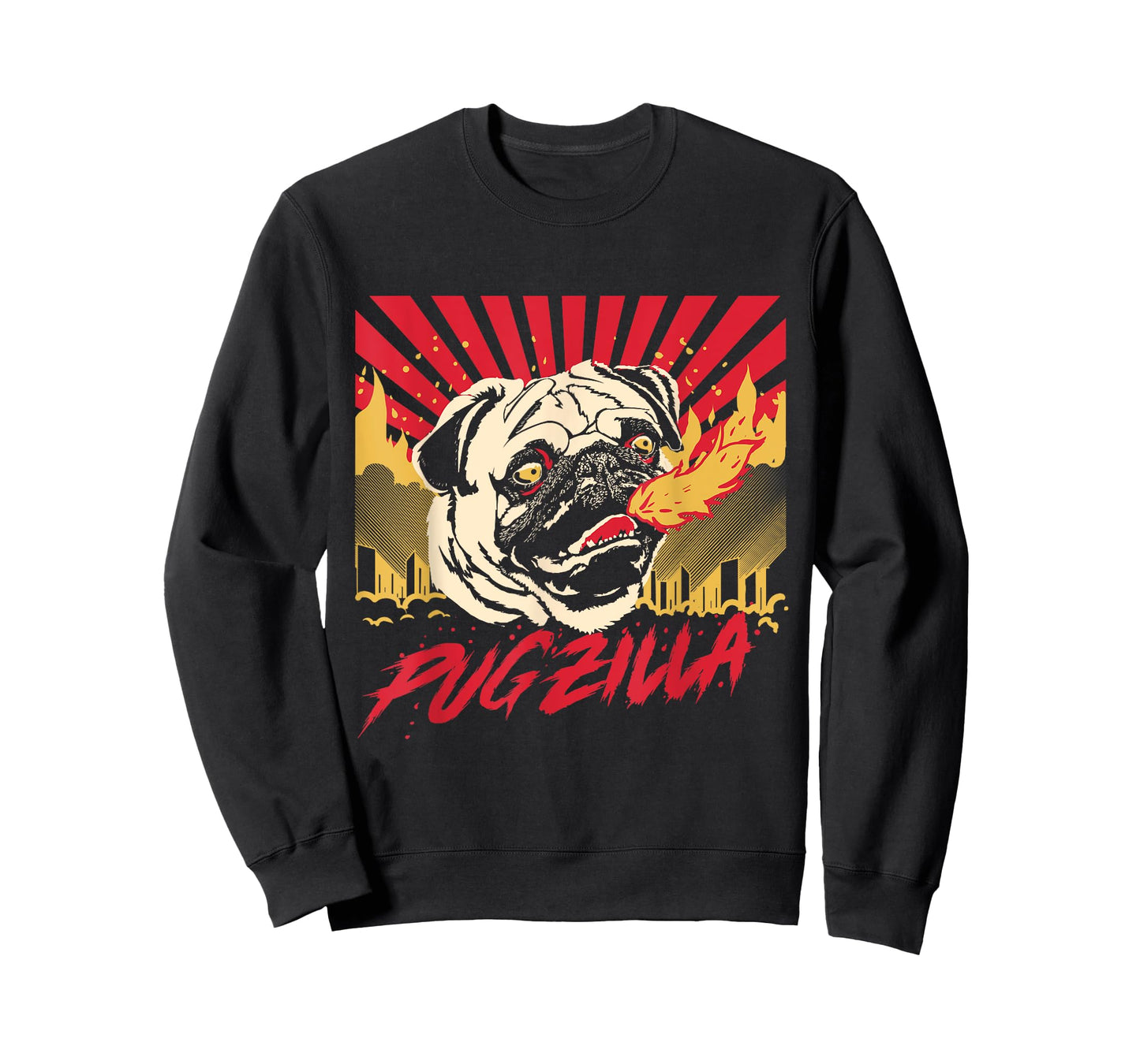 Pugzilla Pug Dog Pug Creature Sweet Pug Pug Dog Men Women Girls Kids T-Shirt