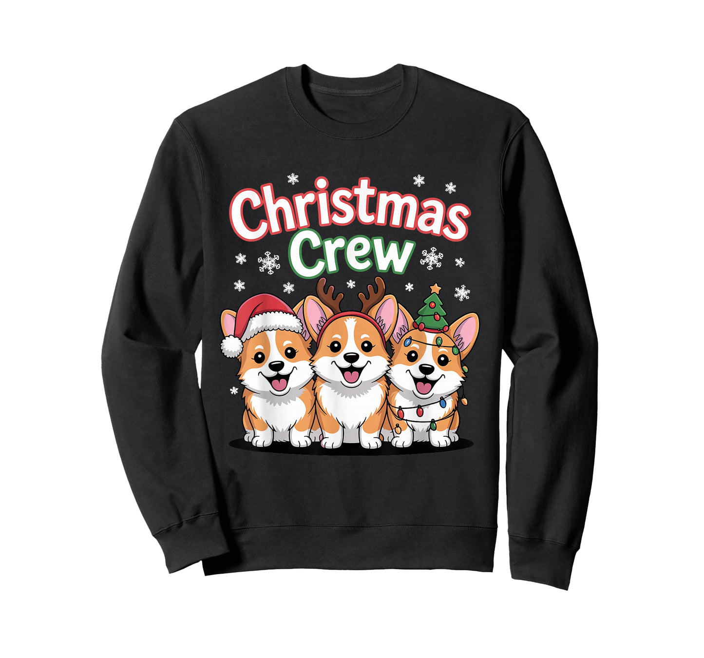 Christmas Crew Xmas Puppy Dog Funny Christmas Welsh Corgi T-Shirt