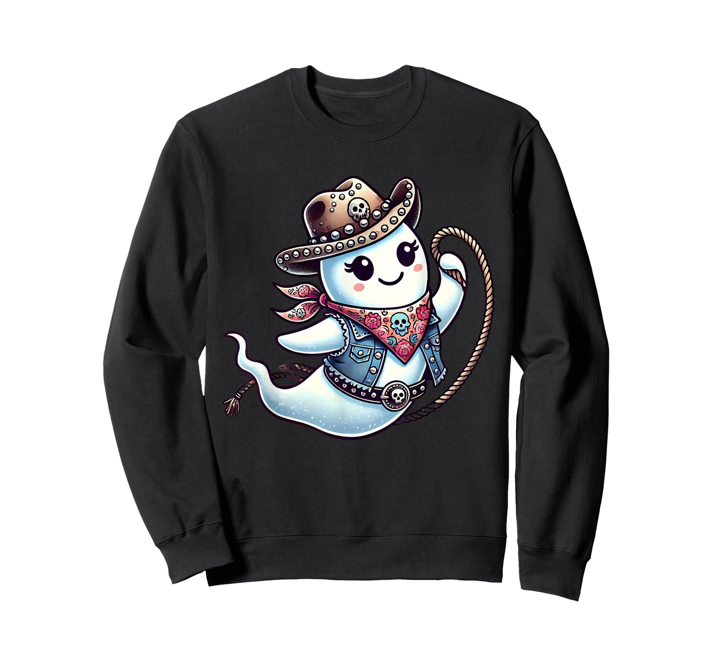 Ghost Cowgirl Country Rodeo Western Halloween Costume T-Shirt