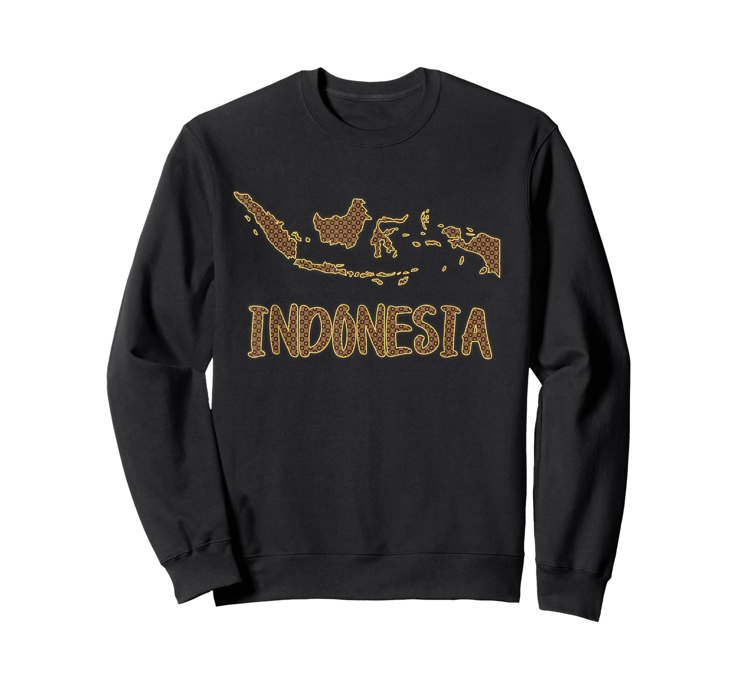 Indonesia Map filled with Traditional Indonesian Batik T-Shirt
