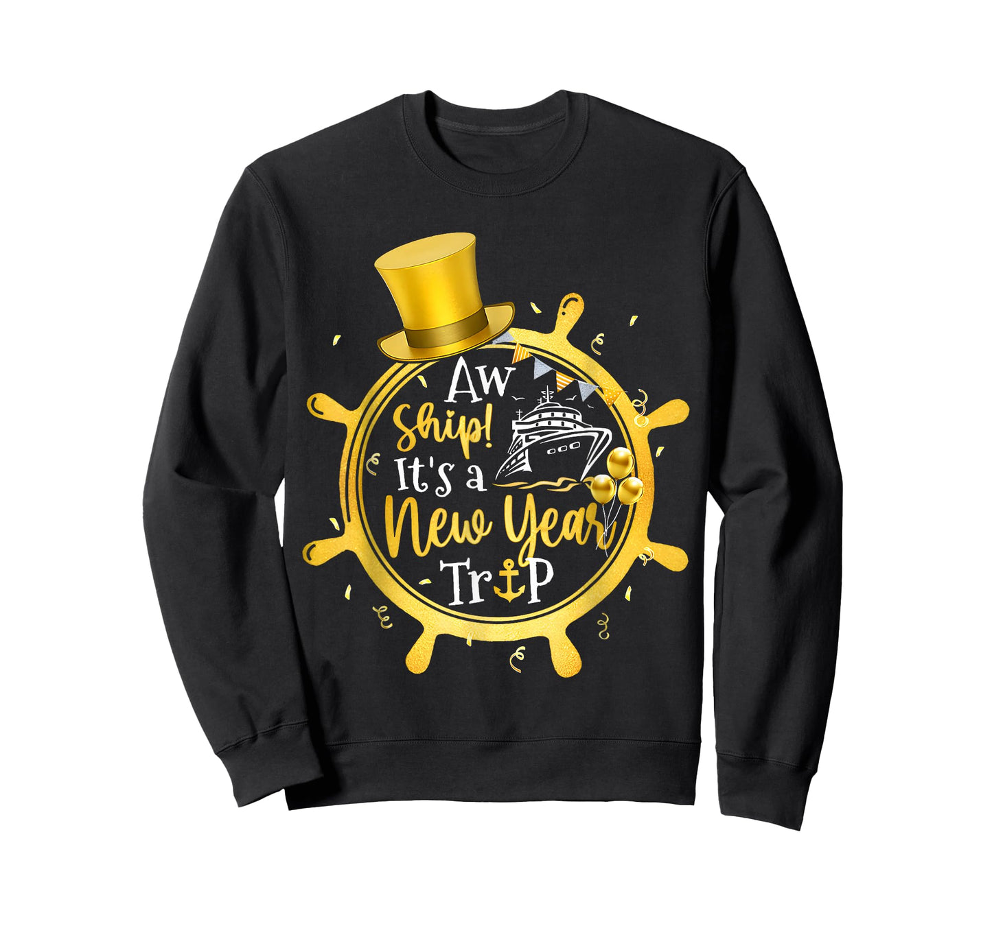 Retro New Year Trip Cruise Matching Family Vacation Cruise T-Shirt