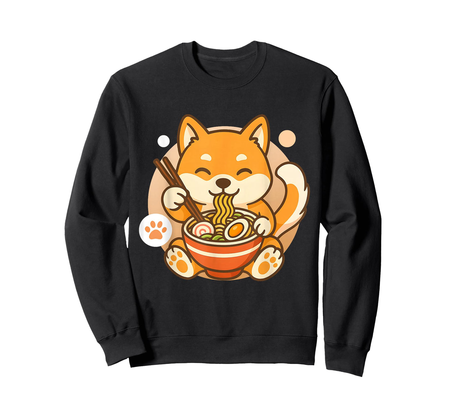 Cute Shiba Inu Dog Ramen Noodles Bowl Anime Kawaii Neko Gift T-Shirt