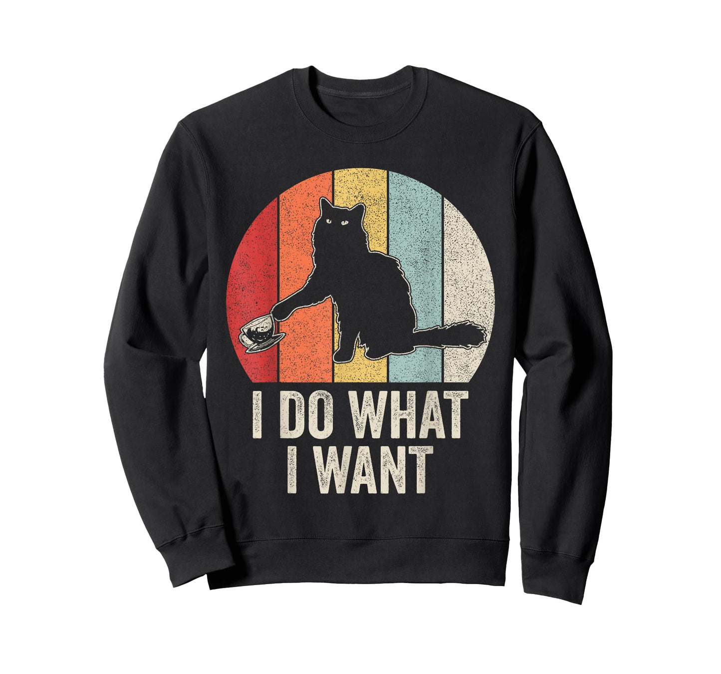 Retro I Do What I Want Cat Shirt Cat Lover Owner Gift Funny T-Shirt