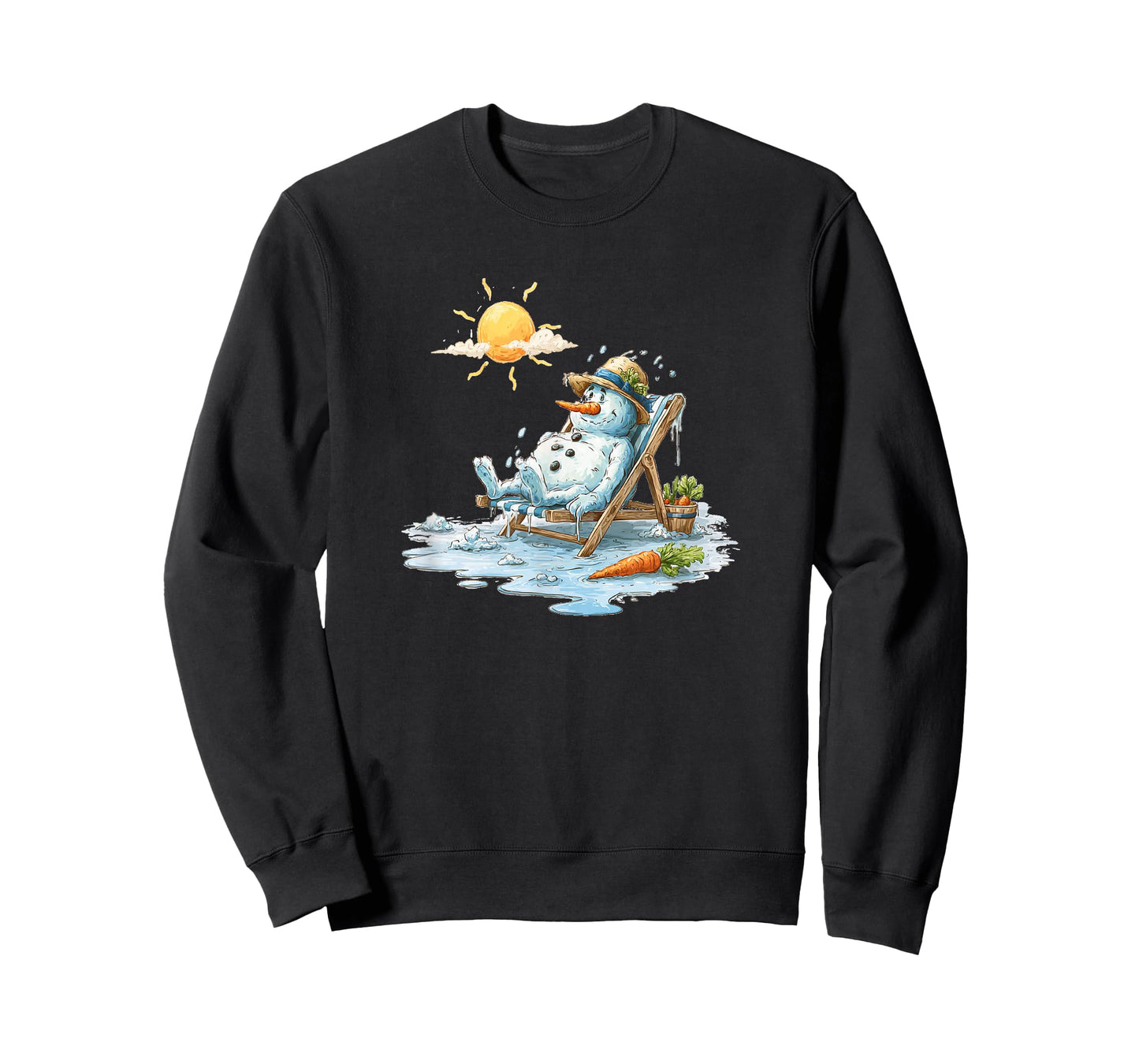 Smelting Snowman in Vacation for Sunbath Lovers T-Shirt