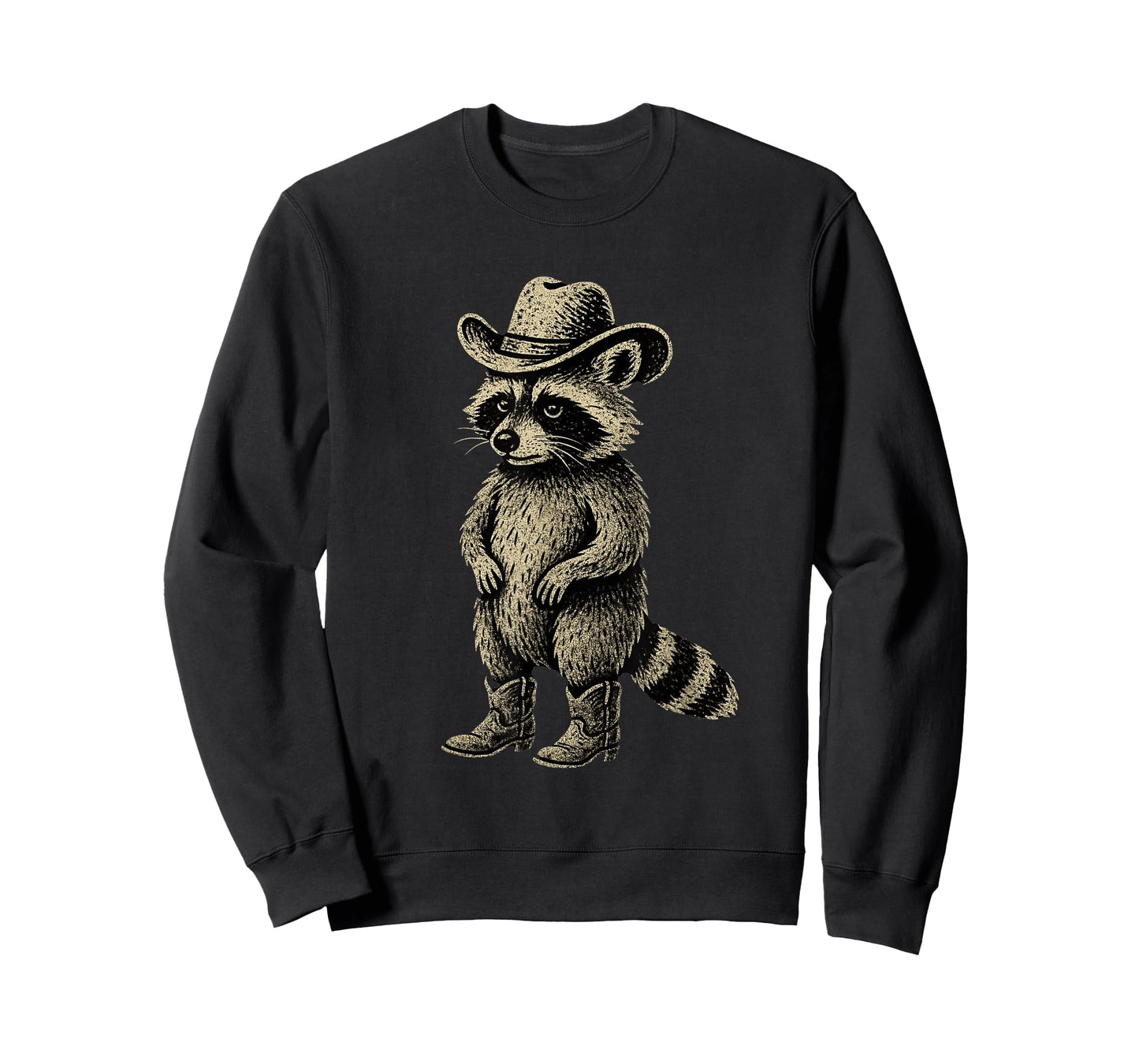 Vintage Raccoon Cowboy Cowgirl Raccoon T-Shirt