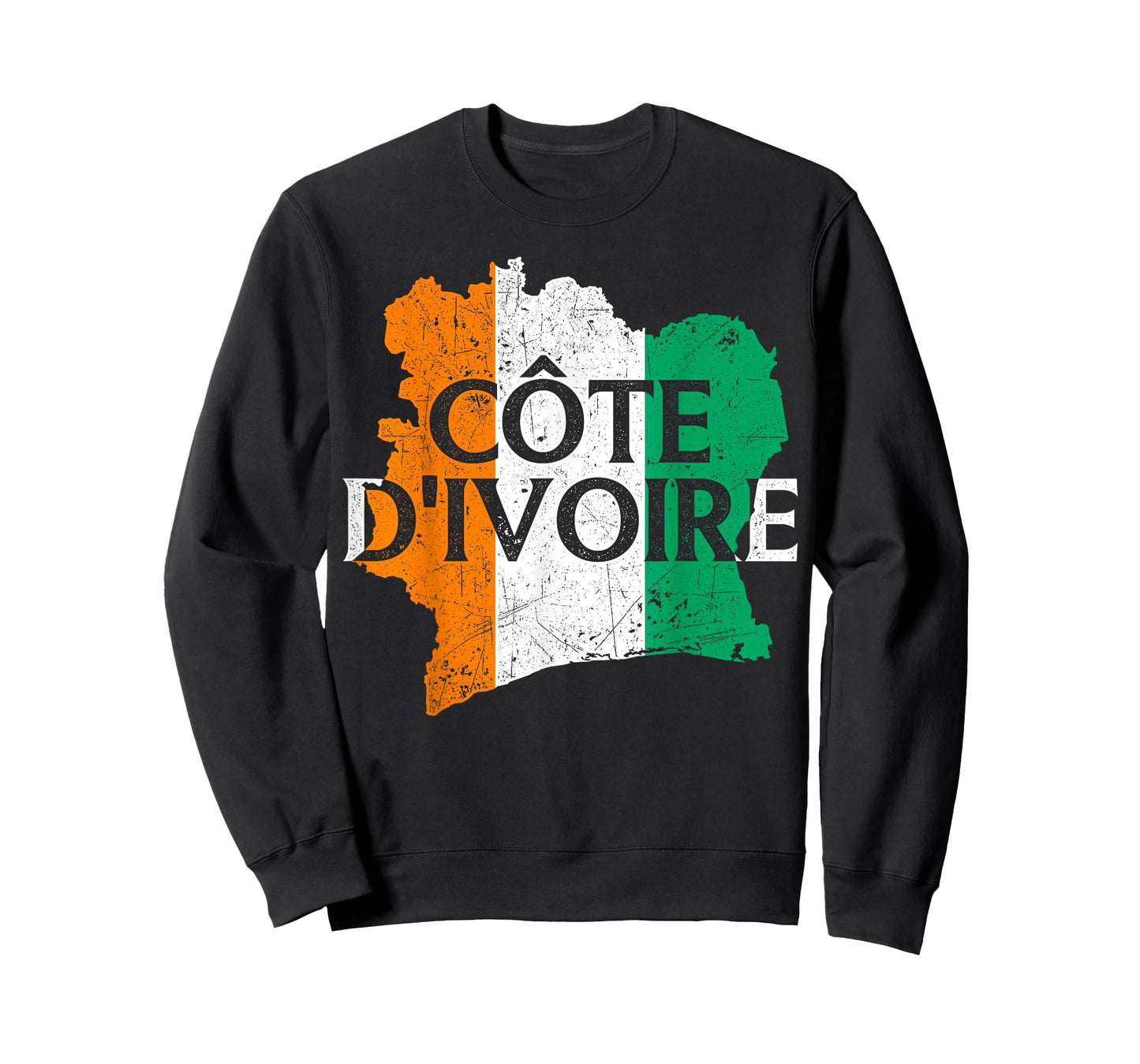 Cote d'Ivoire Country Map Flag Proud Ivorian Patriotic T-Shirt