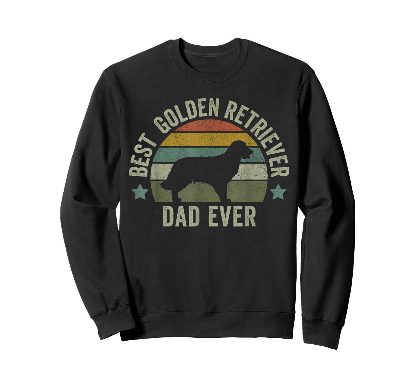 Mens Golden Retriever Dad Dog Shirt, Funny Fathers Day Doggy T-Shirt