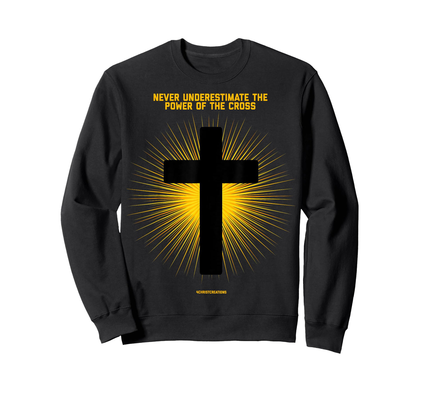 Mens Never Underestimate Christian Faith Cross Jesus Christ T-Shirt