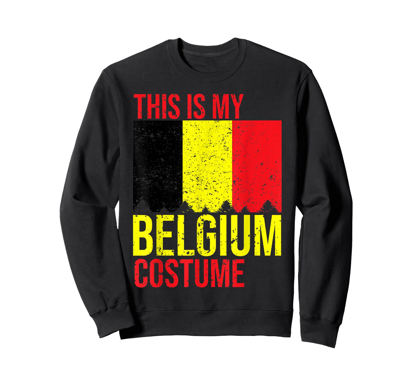 Vintage This Is My Belgium Flag Costume for Halloween T-Shirt