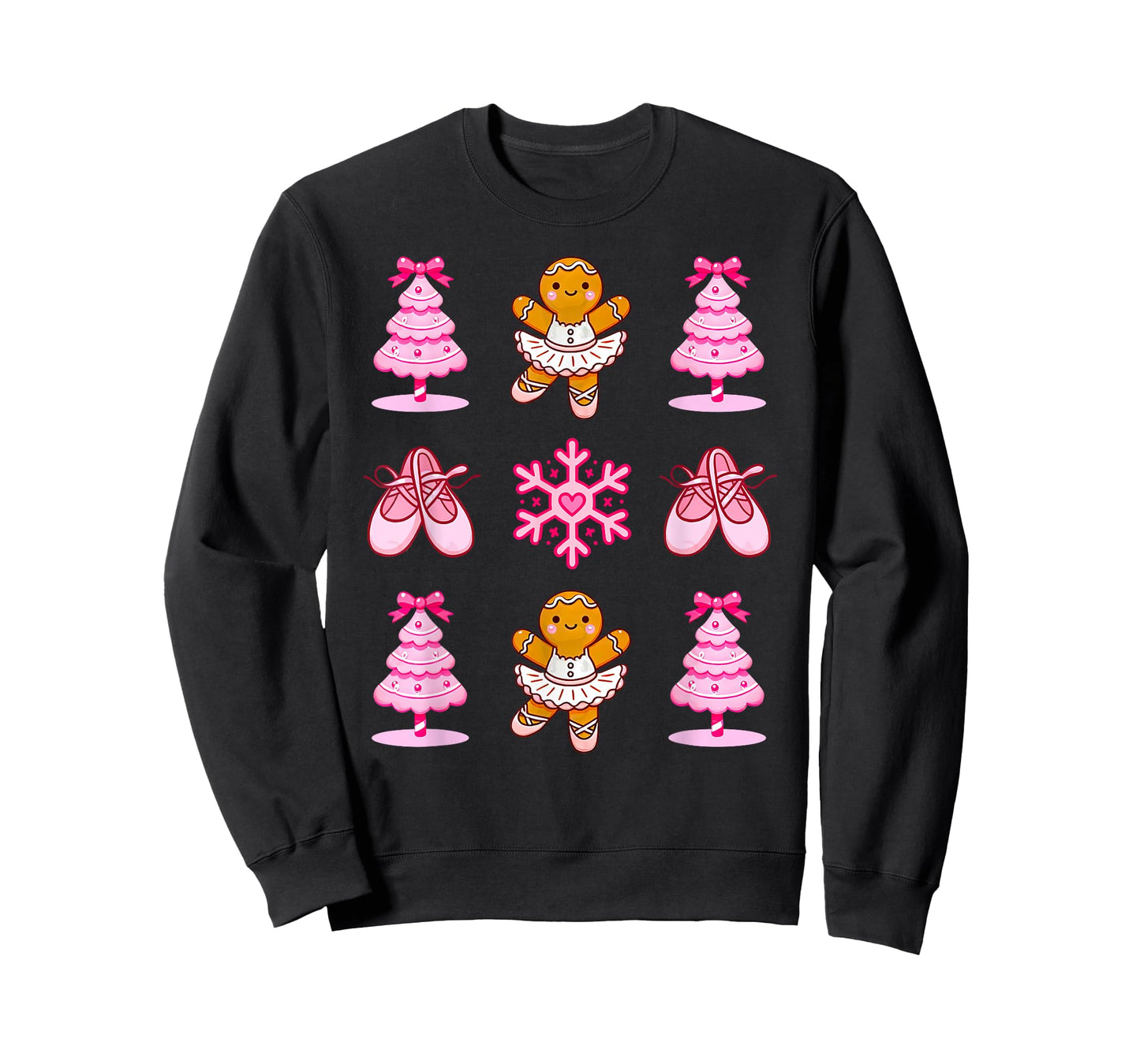 Ballerina Gingerbread Ballet Shoes Dance Teacher Christmas T-Shirt