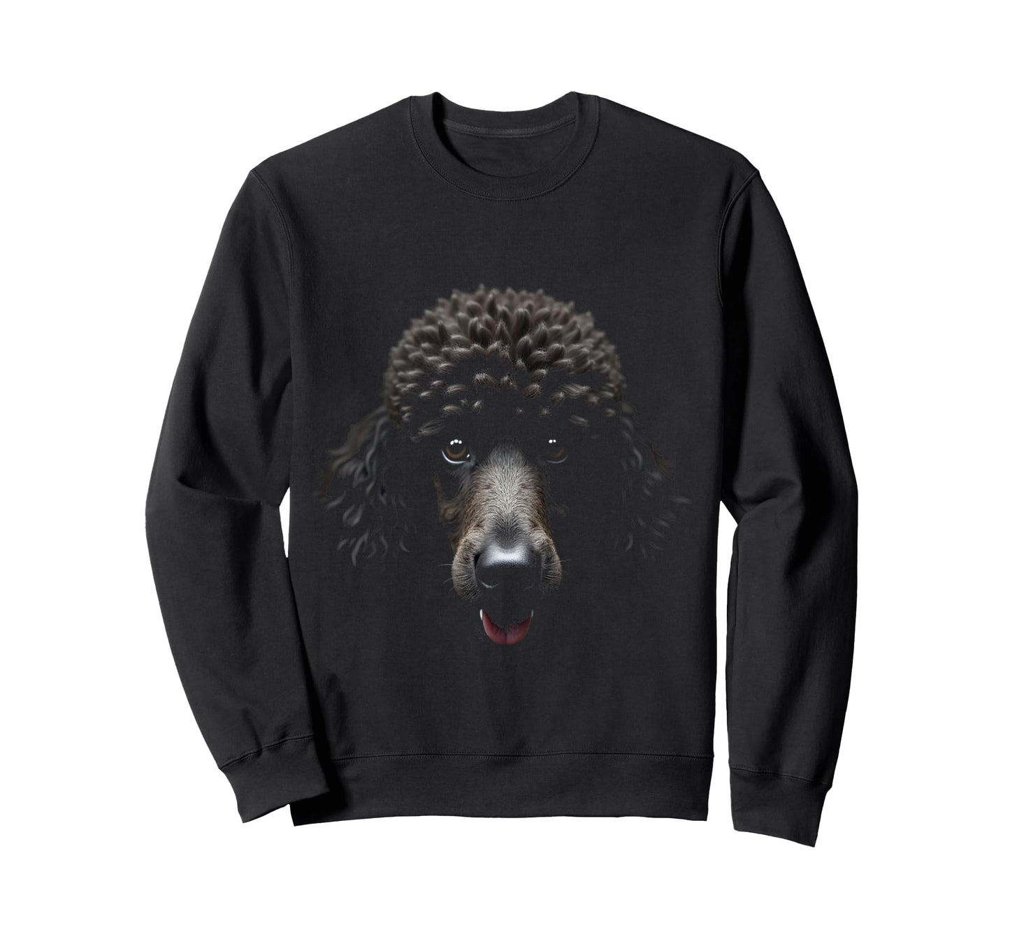 Black Poodle Dog Poodle Face T-Shirt