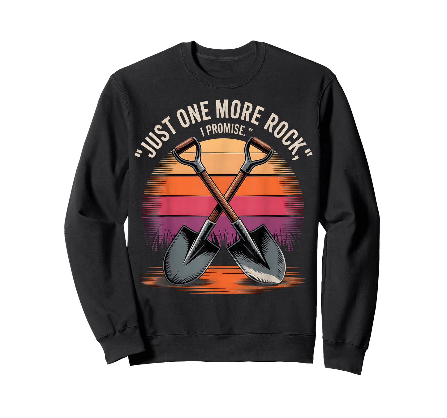 Just One More Rock I Promise” Funny Rock Hunter Quote T-Shirt