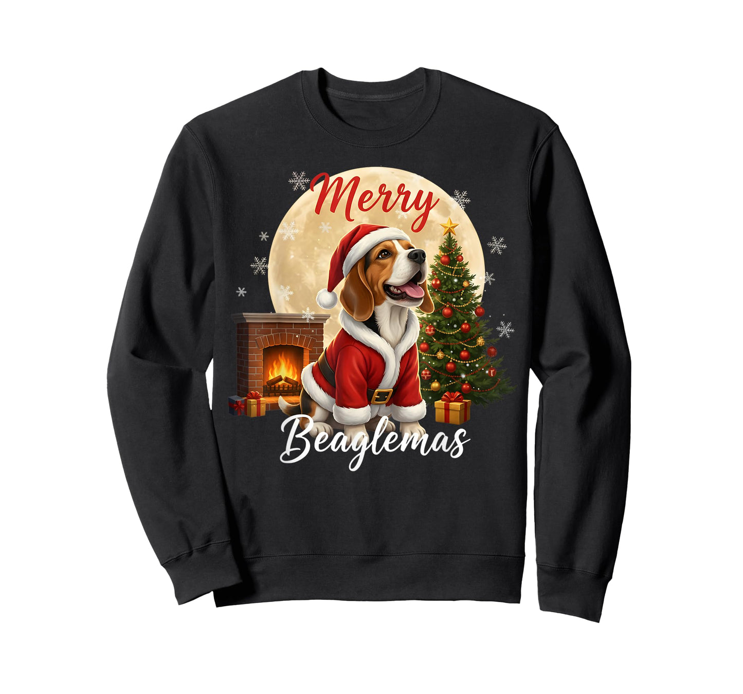 Beagle Christmas Beagle Costume Beagle Xmas Merry Beaglemas T-Shirt