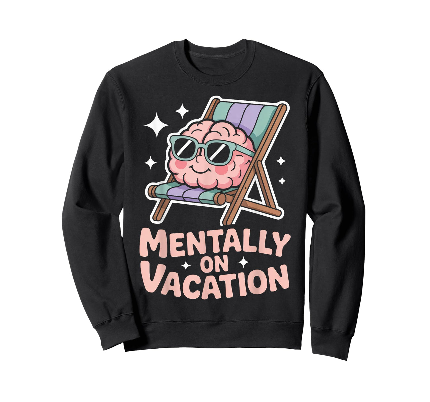 Mentally on Vacation Brain Lounge T-Shirt