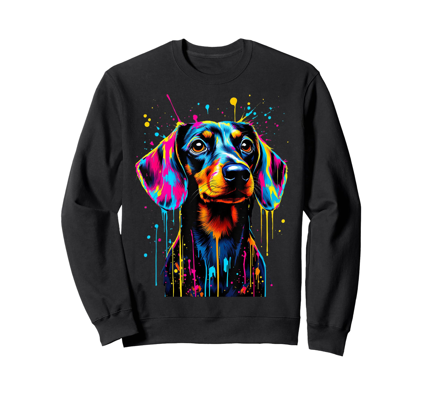 Beautiful Dachshund Lovers Colorful Pop Art Dachshund T-Shirt