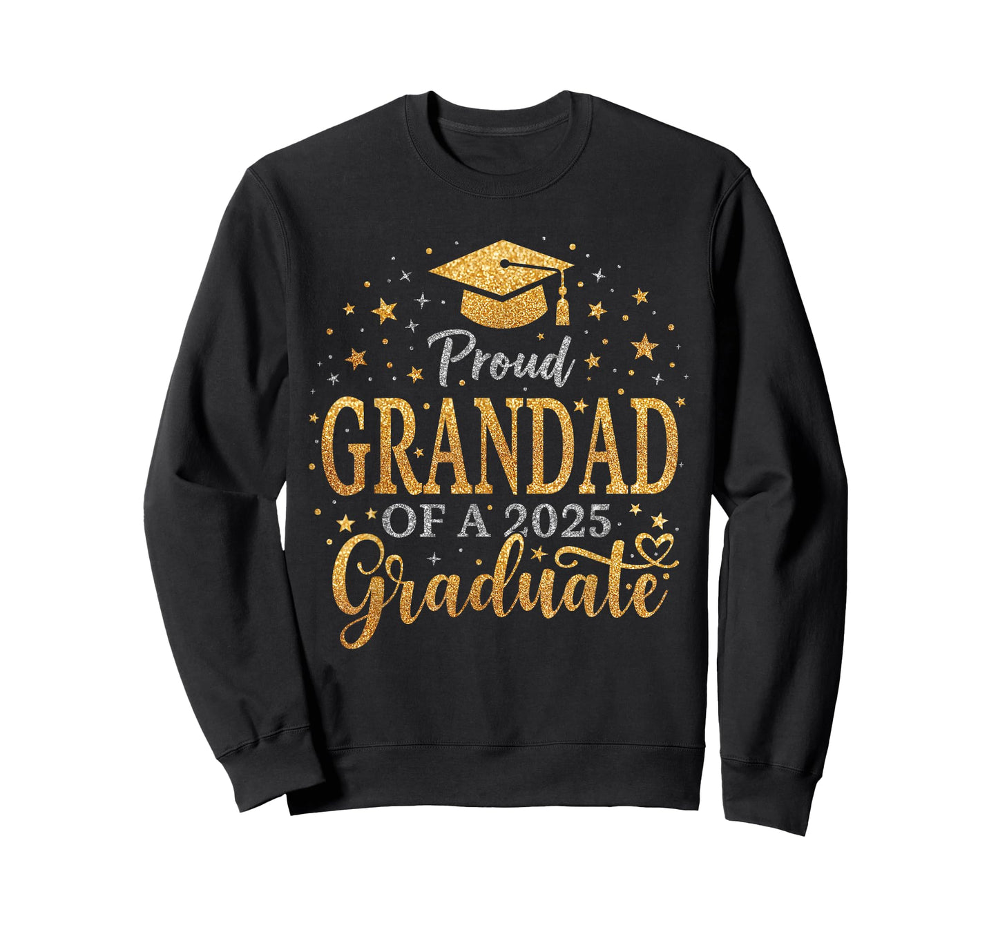 Funny Senior Proud Grandad of a Class of 2025 Graduate T-Shirt