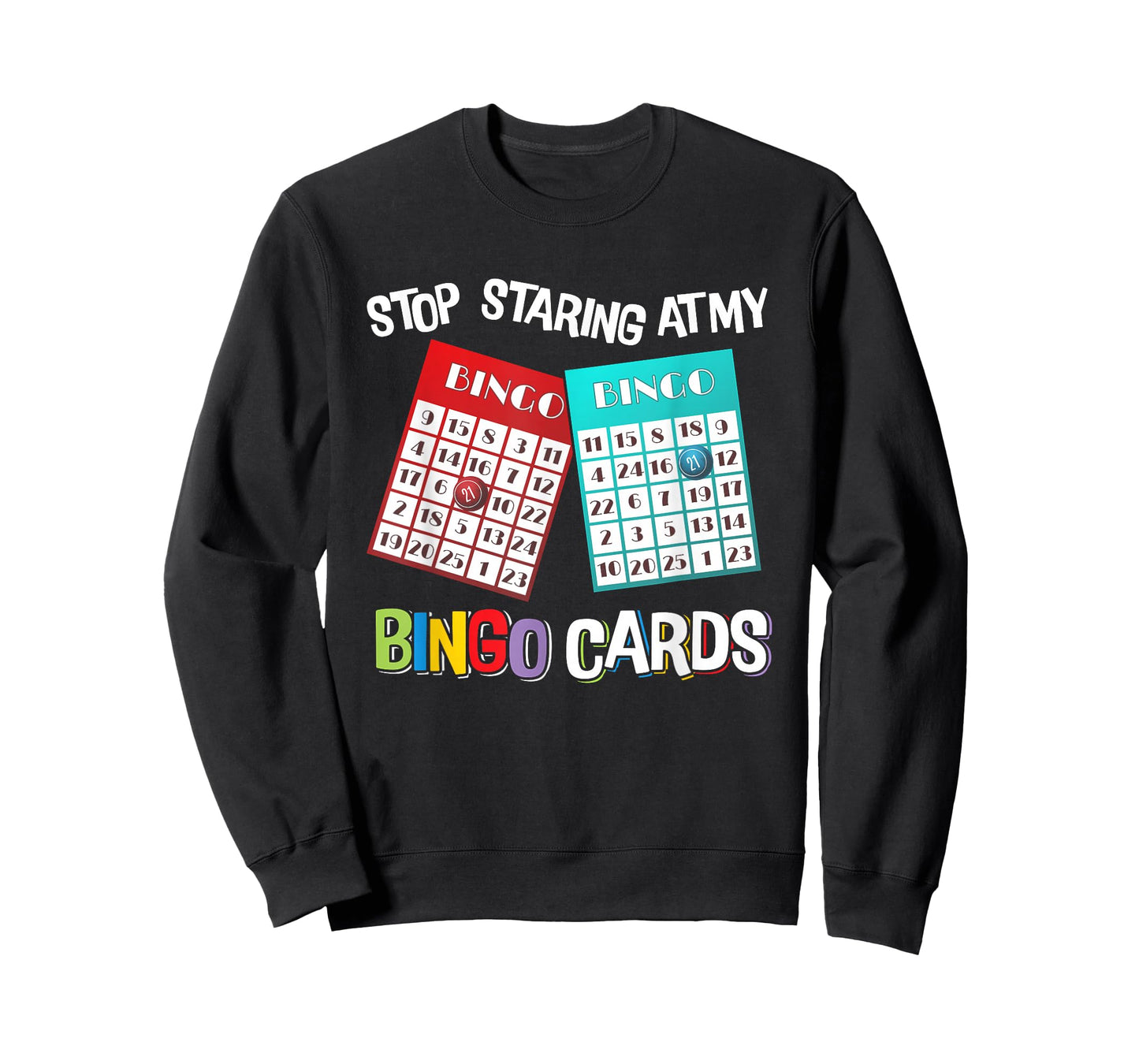 Funny Bingo Queen Stop Staring At My Bingo Cards Game T-Shirt