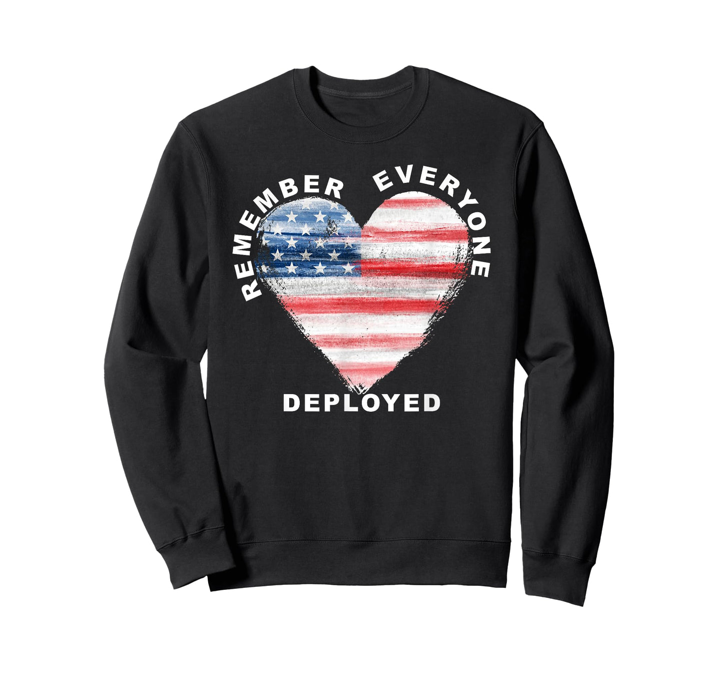 RED Friday Remember Everyone Deployed Military Heart Flag T-Shirt