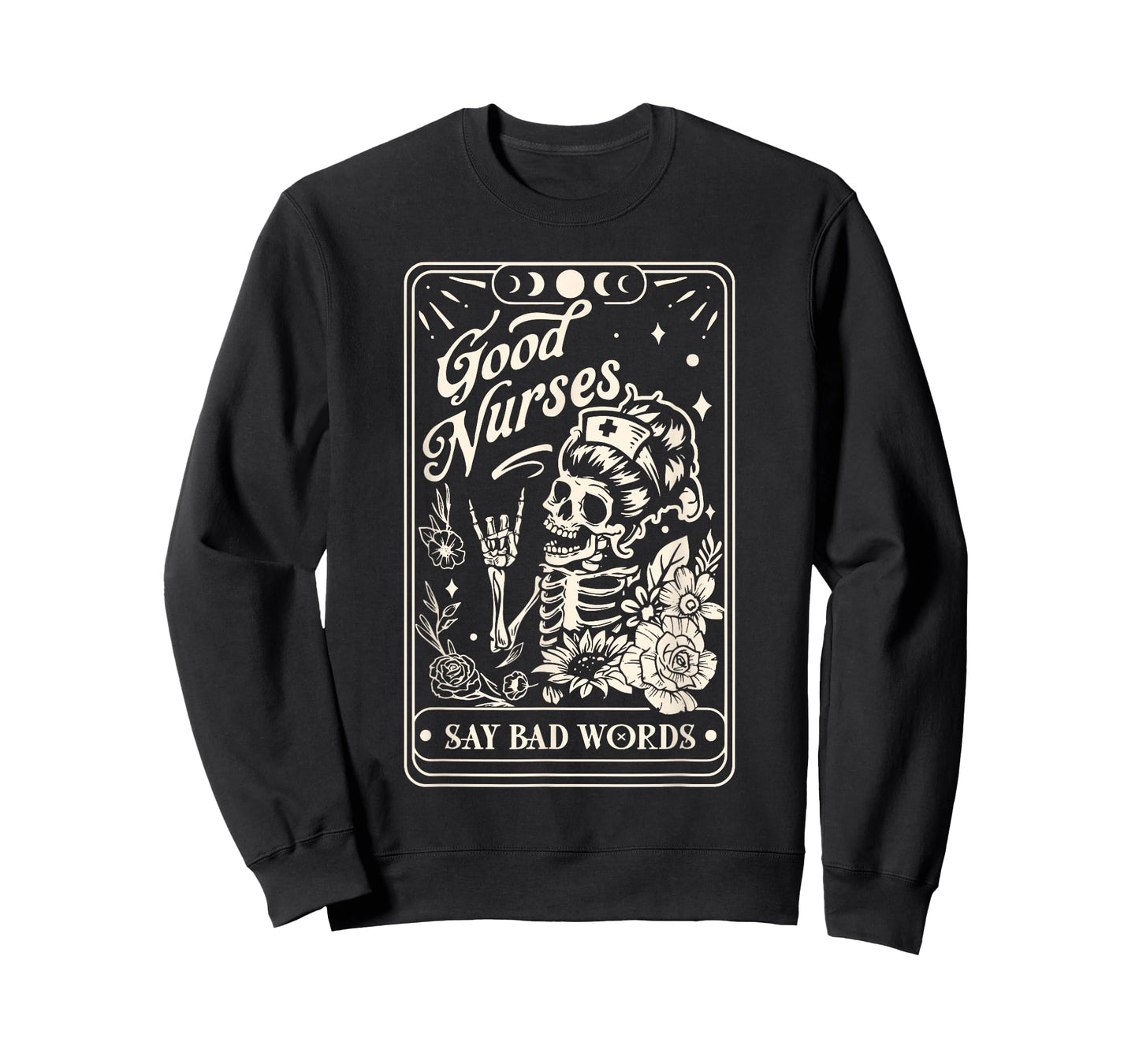 Registered Nurse Tarot Card Skeleton RN LPN Nursing Doctor T-Shirt