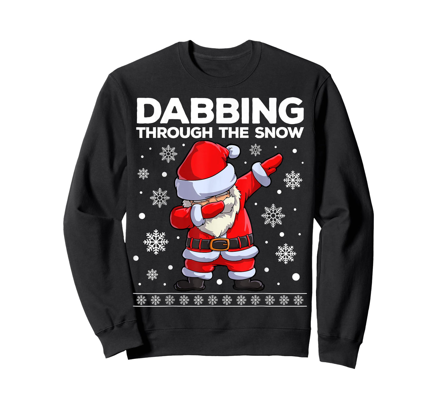 Christmas Santa Dabbing Through The Snow Xmas Boys Men Dab T-Shirt