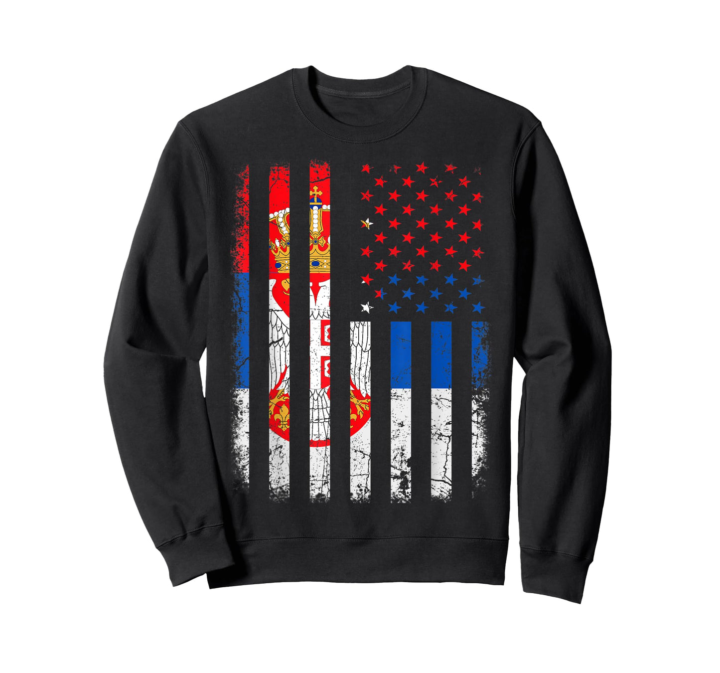 Serbian American Flag Serbia America Pride Heritage T-Shirt