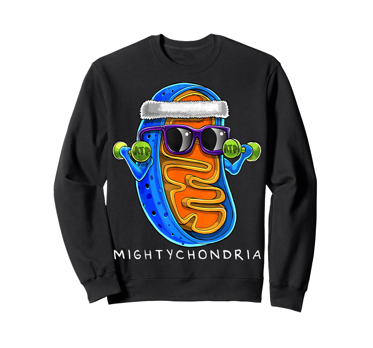 Mightychondria Cellular Biology Science Teacher Funny Gift T-Shirt Small