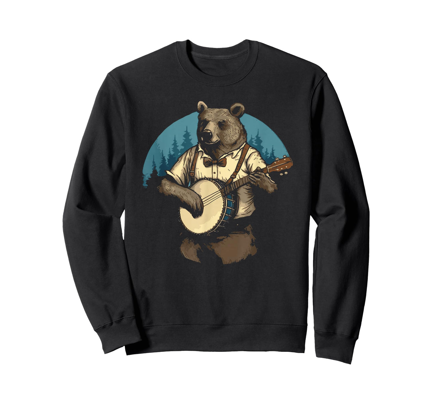 Country Music Bear Banjo Player Awesome Folk T-Shirt