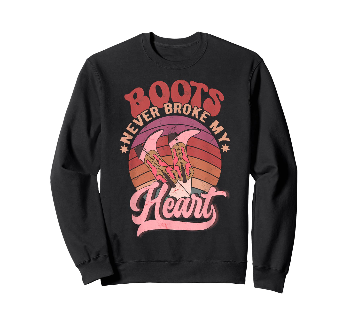 Howdy Valentines Boots Never Broke My Heart Western Cowgirl T-Shirt