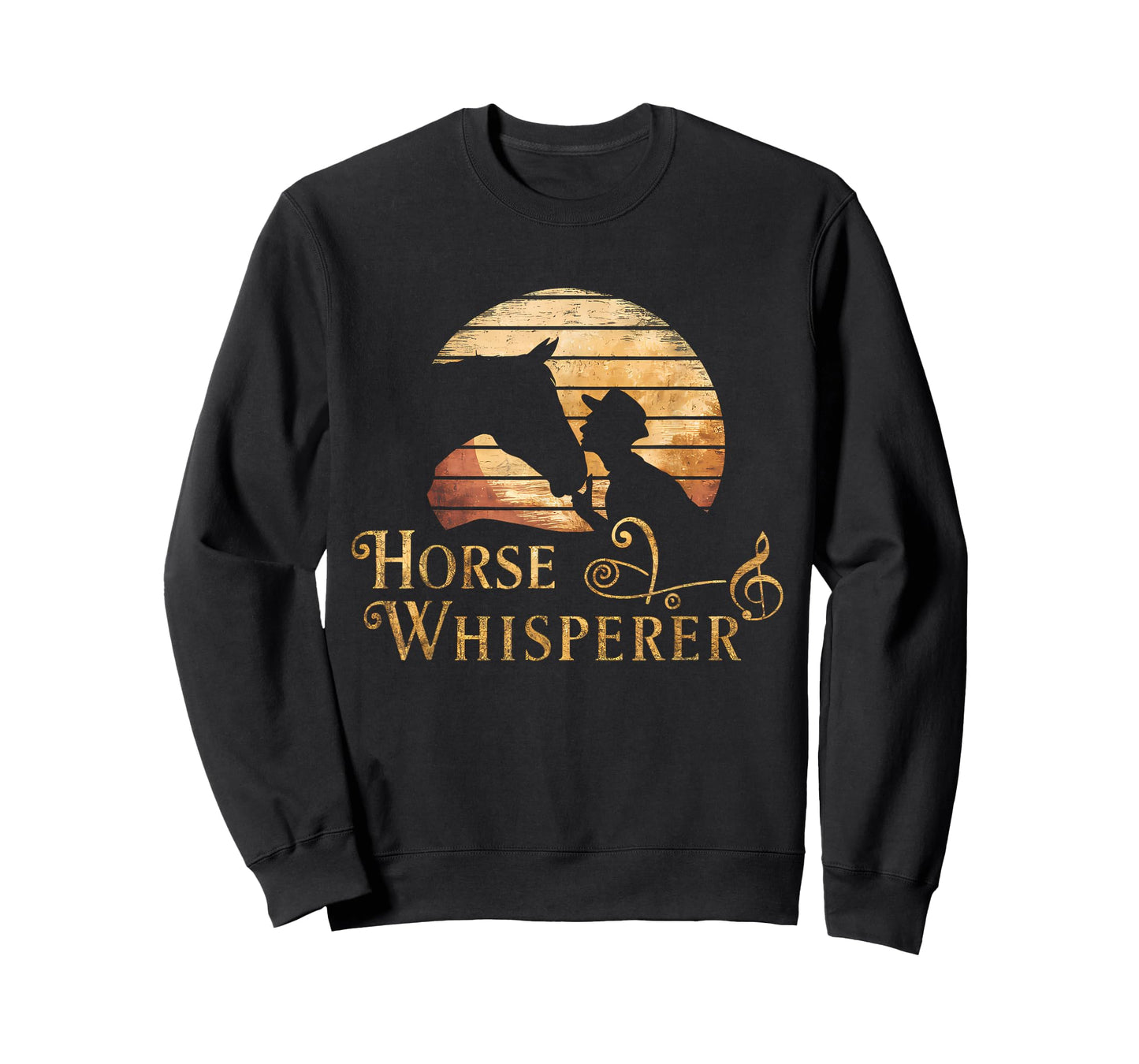 Vintage Horse Whisperer Retro Sunset Design T-Shirt