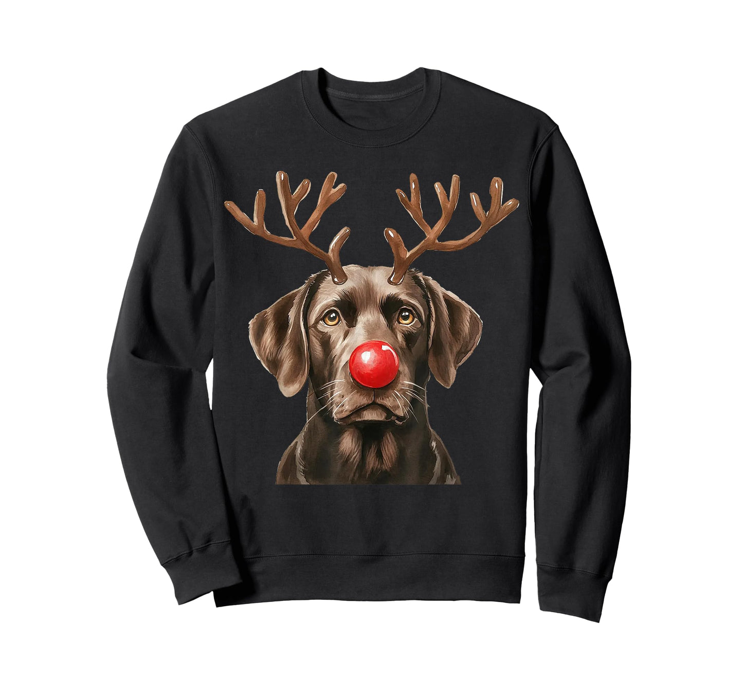 Christmas Brown Labrador Retriever Reindeer Dog Lover T-Shirt