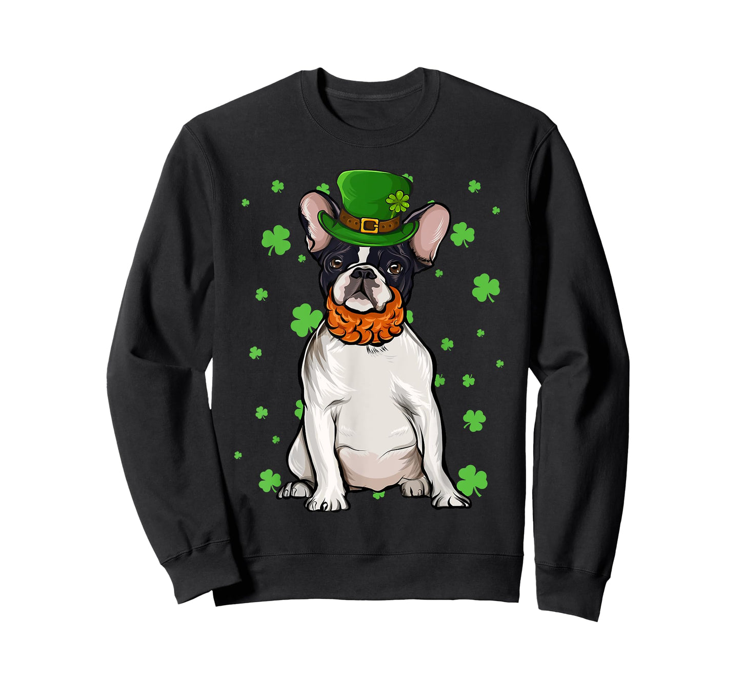 St Patricks Day French Bulldog Dog Shamrock Gift T-Shirt