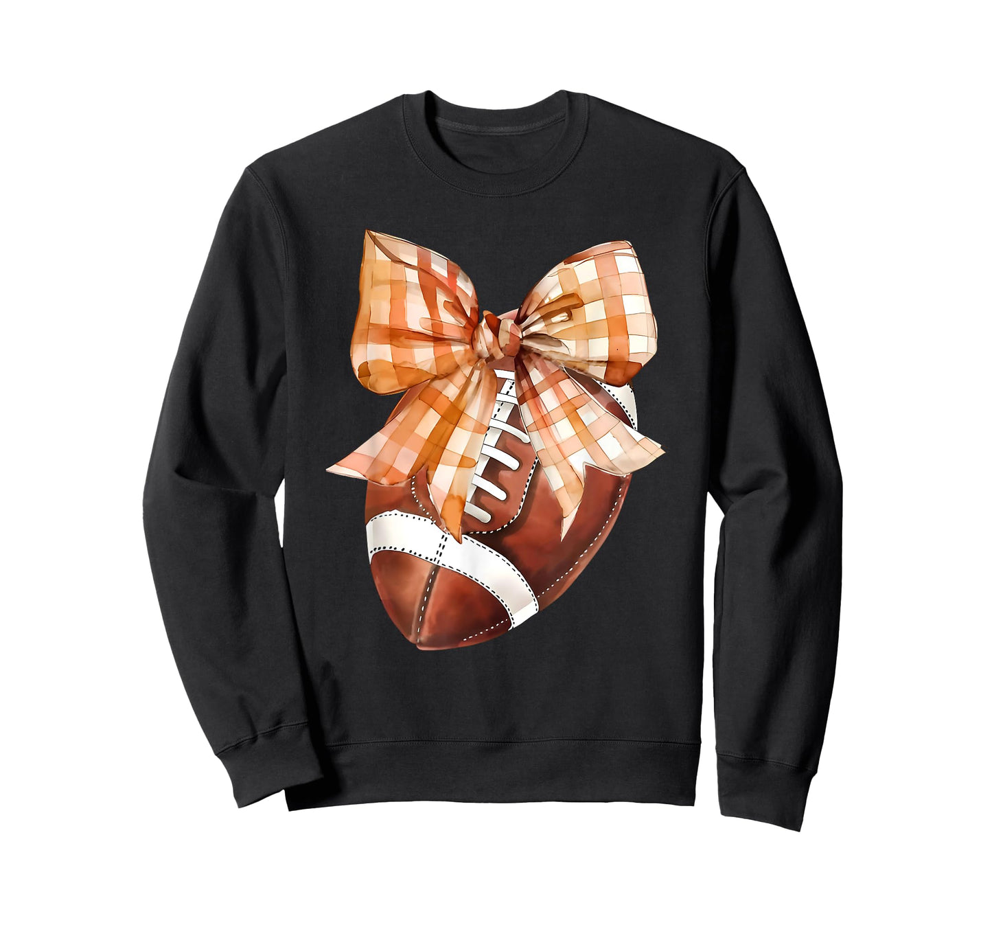 Coquette Bow American Football Autumn Thanksgiving Game Day T-Shirt