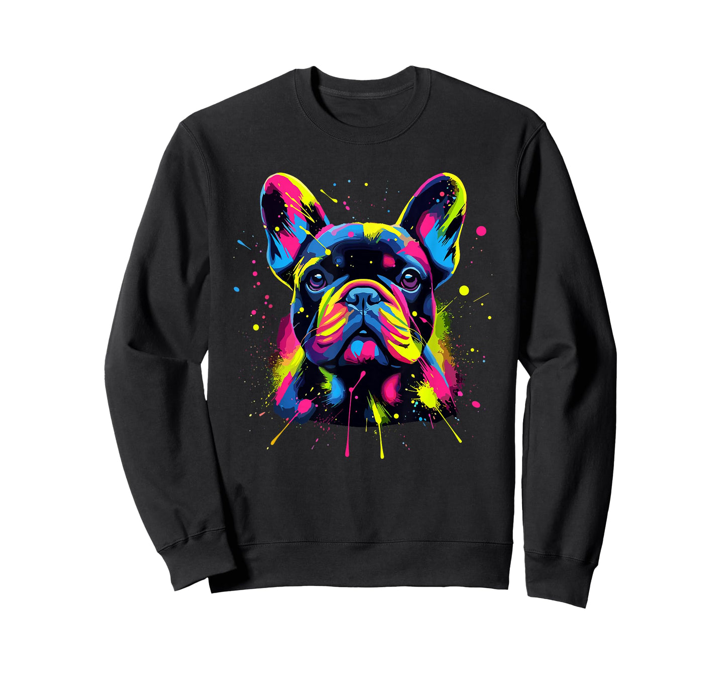 Splash Art French Bulldog Frenchie Bulldogs T-Shirt