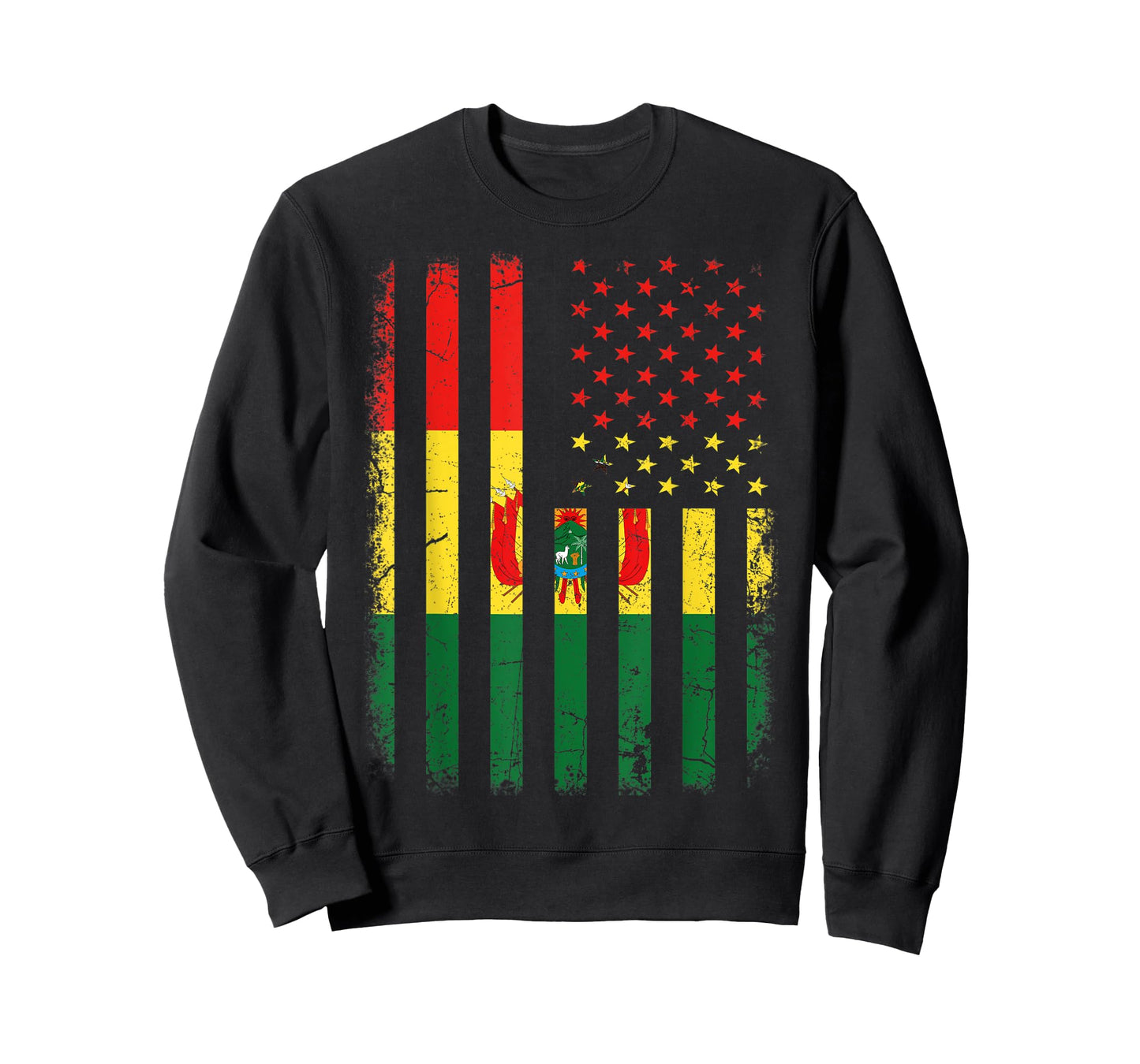 Bolivian American Flag Bolivian Roots Bolivia America T-Shirt