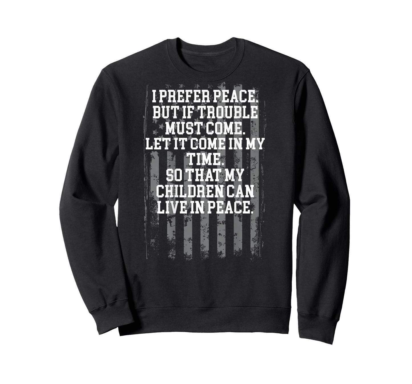 I Prefer Peace But If Trouble Must Come Let It Come (back) T-Shirt