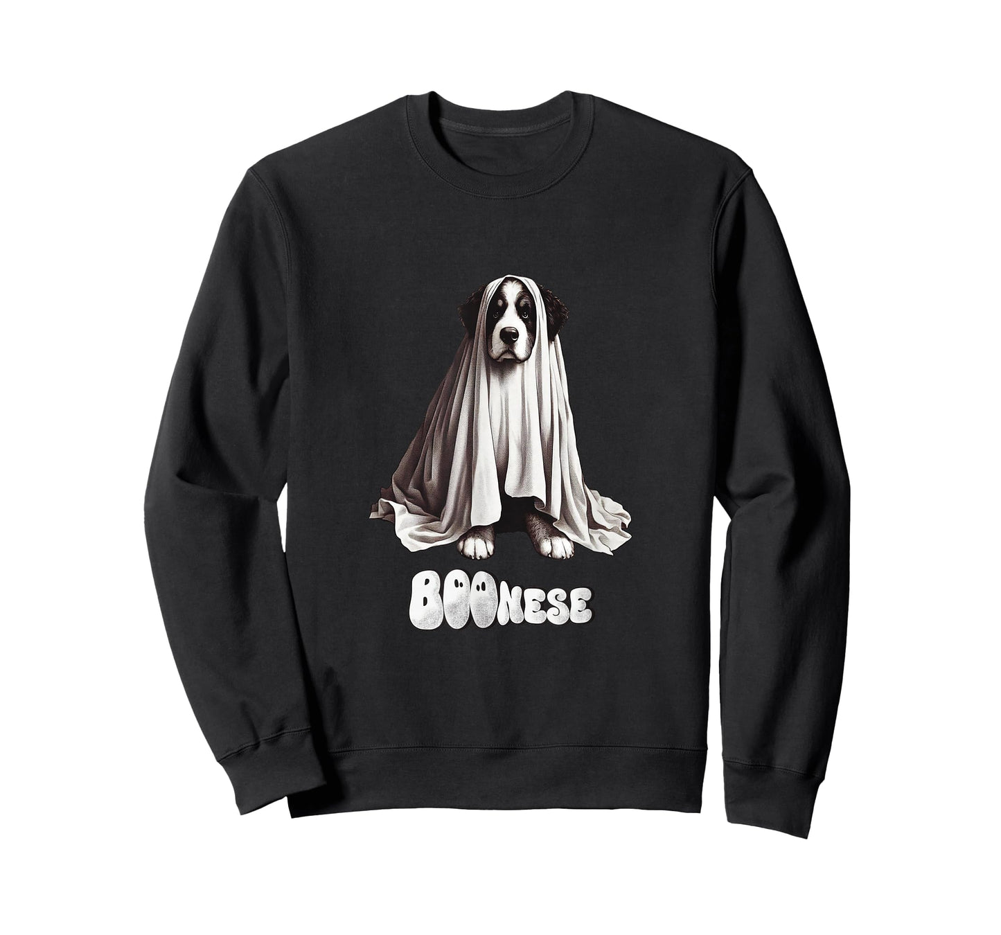 Funny BOOnese Mountain Dog Halloween Ghost, Bernese Dog Mom T-Shirt